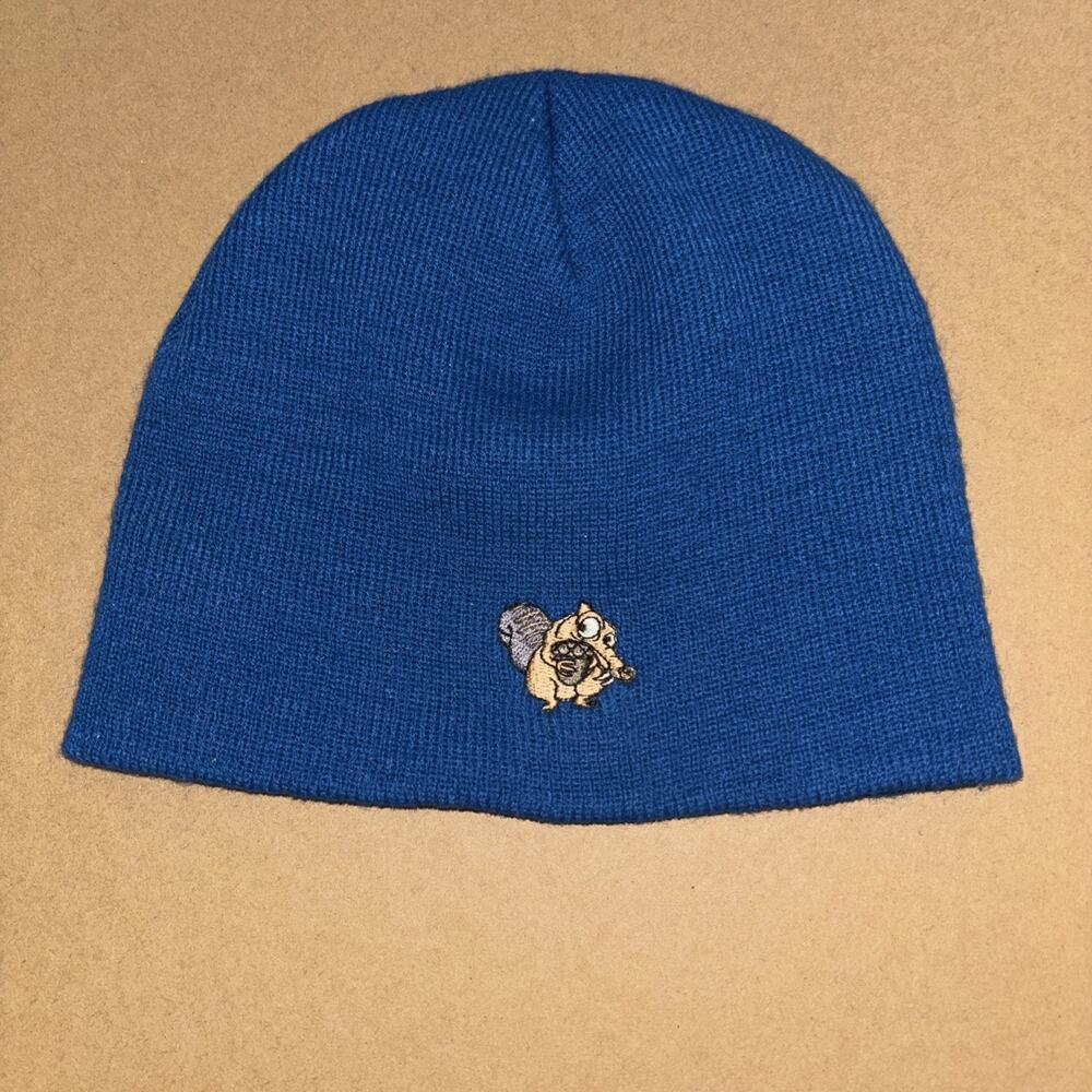 Vintage 2002 Ice Age Winter Hat Toque Blue Nice One Size